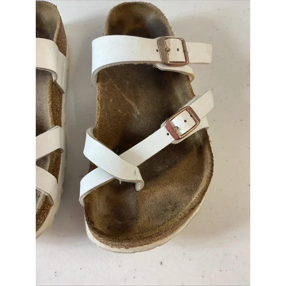 Birkenstock‎ Mayari Birko-Flor Sandal Women's 36 US 5.5 Soft Foot Bed White